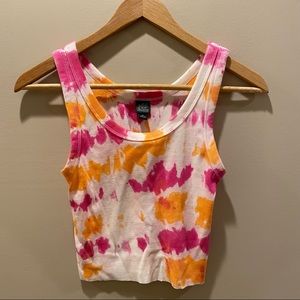 Target Wild Fable Cropped Tie Dyed Tank-top